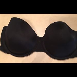 Maidenform black strapless bra 38D